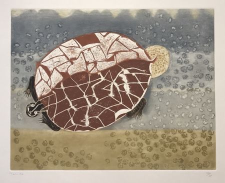 Incisione Toledo - Turtle with Crabs