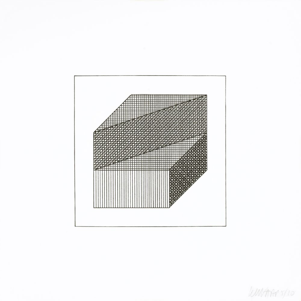 Serigrafia Lewitt - Twelve Forms Derived From a Cube 08