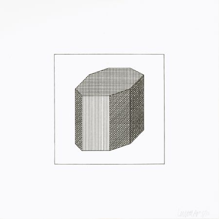 Serigrafia Lewitt - Twelve Forms Derived From a Cube 12