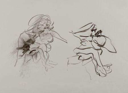 Litografia De Kooning - Two Figures