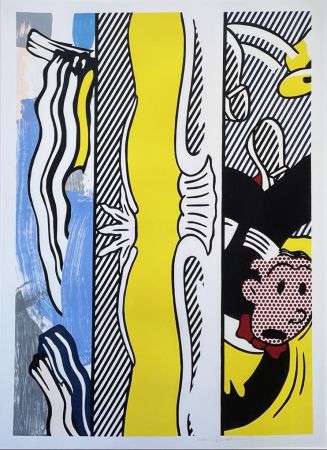 Incisione Su Legno Lichtenstein - Two Paintings: Dagwood from the Paintings Series
