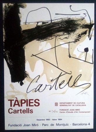 Manifesti Tàpies - TÀPIES CARTELLS - FUNDACIÓ MIRÓ 1983