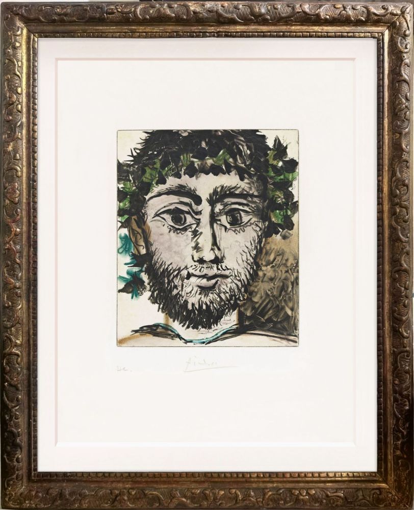 Acquatinta Picasso - Tête de faune (after)