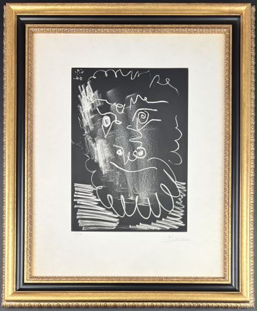Acquatinta Picasso - Tête d'Homme