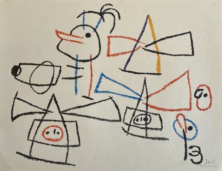 Litografia Miró - Ubu aux Baleares II