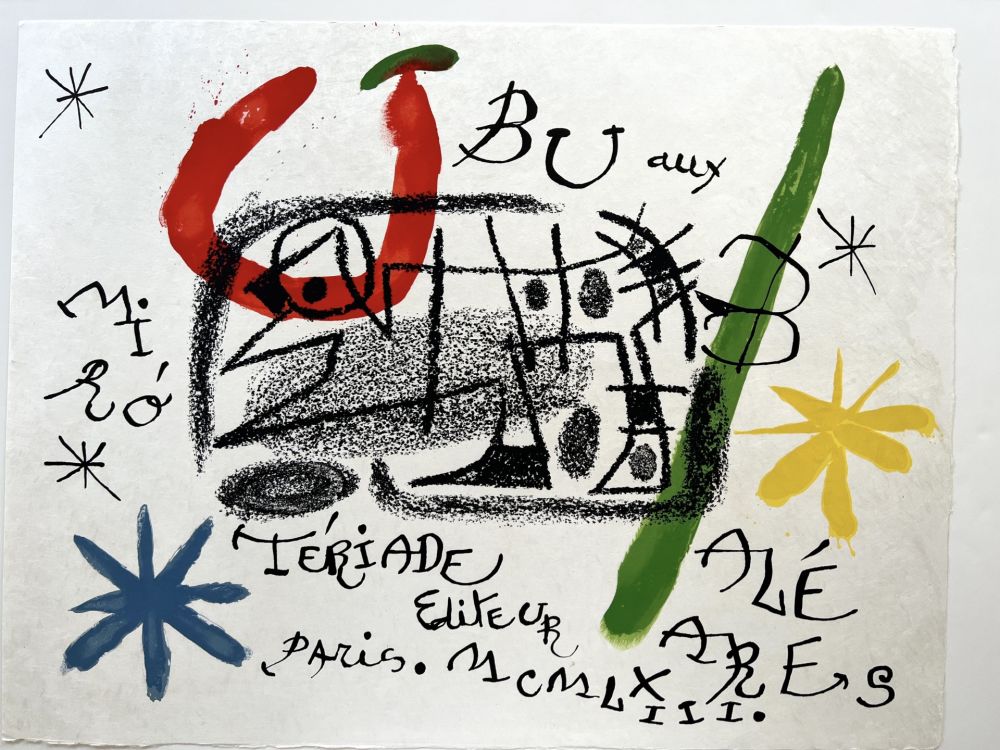 Litografia Miró - UBU AUX BALÉARES. 19 lithographies originales signées (1971)