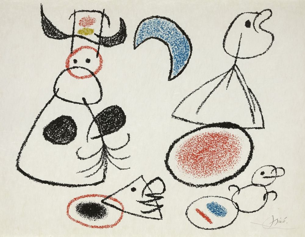 Libro Illustrato Miró - UBU AUX BALÉARES. 19 lithographies originales signées (1971)