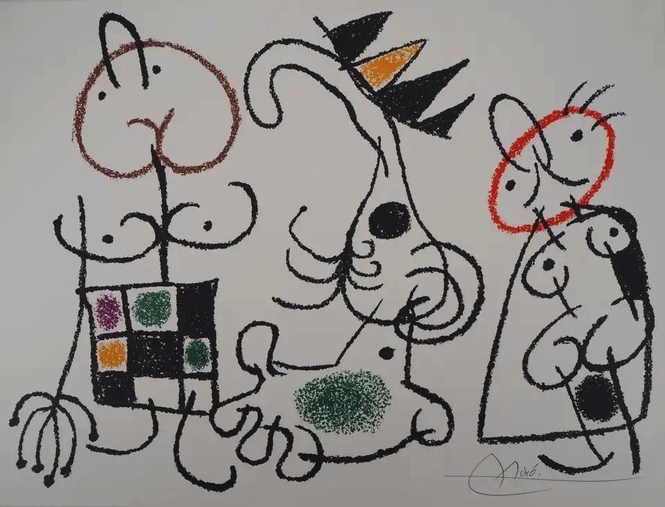 Litografia Miró - Ubu aux baléares