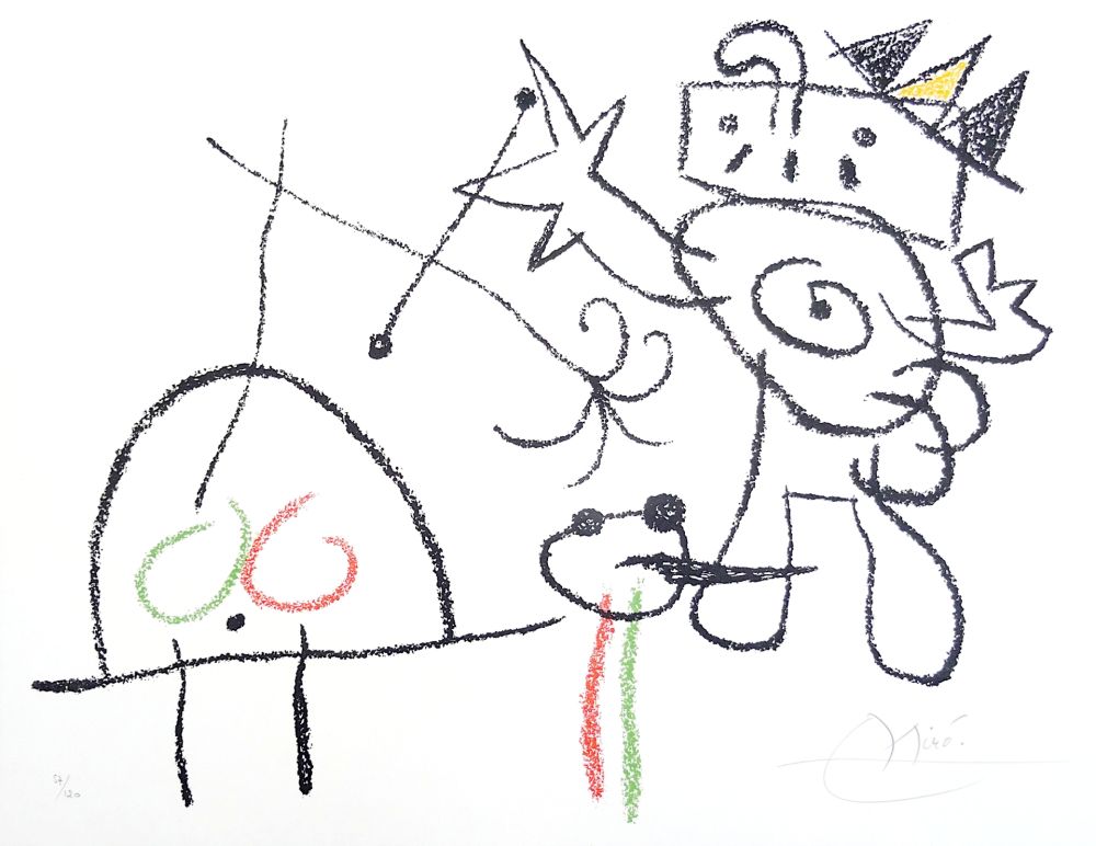 Litografia Miró - Ubu aux baléares 17