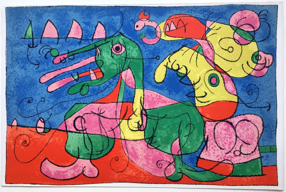 Litografia Miró - UBU ROI : CHEZ LE TZAR (1966).