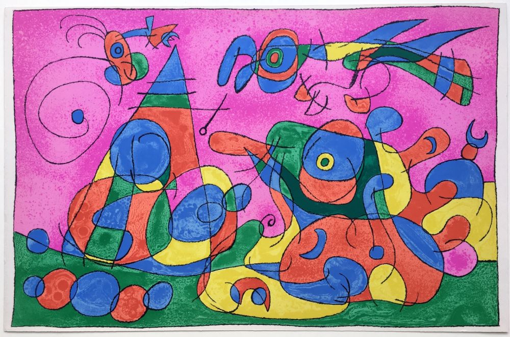 Litografia Miró - UBU ROI : LA MERE UBU ET LE TZAR (1966).