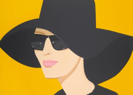Litografia Katz - Ulla in Black Hat