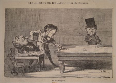 Litografia Daumier - Un effet rétrograde 