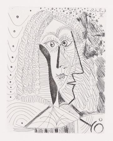 Incisione Picasso - Un Portrait
