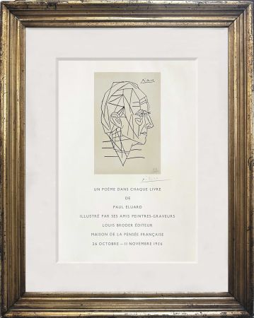Litografia Picasso - Un poème dans chaque livre (Paul Eluard)