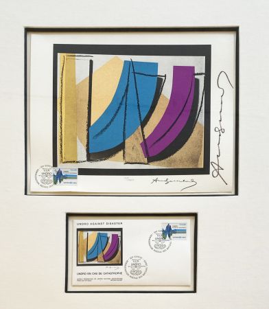 Litografia Warhol - U.N. Stamp, II.185