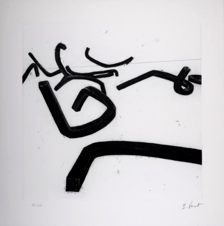Incisione Venet - Undetermined lines / Line B, c. 1993 - Hand-signed & numbered