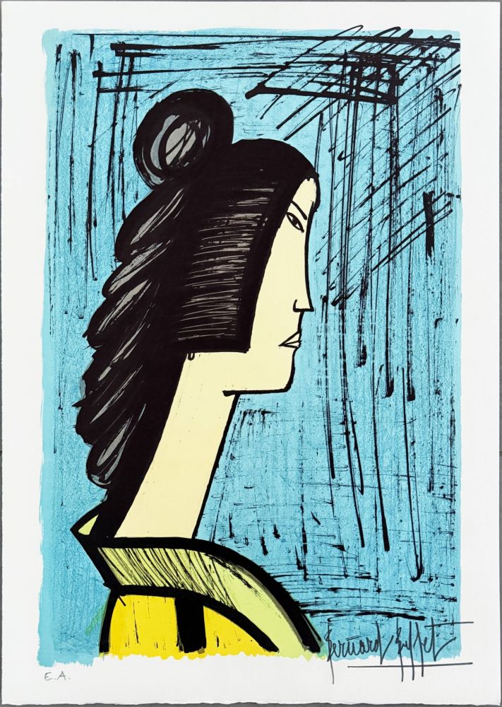 Litografia Buffet - Une femme japonaise
