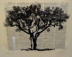 Linoincisione Kentridge - Universal Archive Tree D