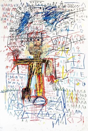 Serigrafia Basquiat - Untitiled IV from The Figures Portfolio
