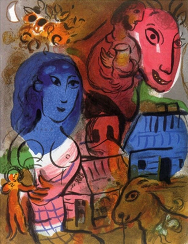 Litografia Chagall - Untitled
