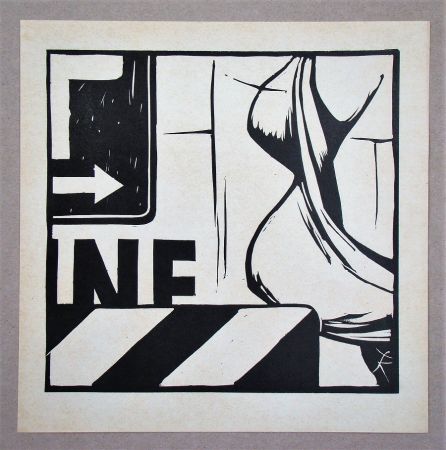 Linoincisione Köthe - Untitled