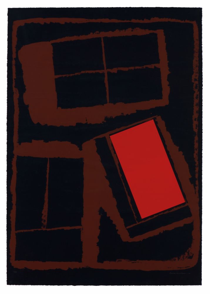 Serigrafia Nevelson - Untitled - hand-signed Silk-screen on hand-made paper 