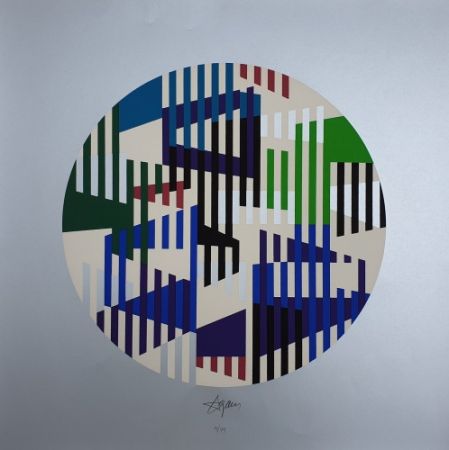 Serigrafia Agam - Untitled - Silver