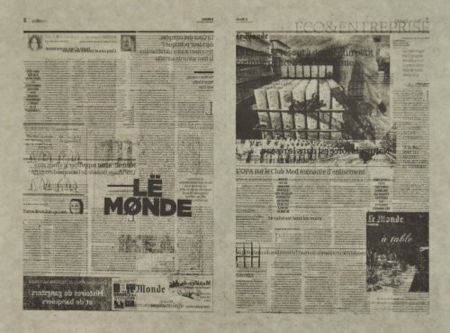 Litografia Kassay - Untitled 6/7 (Le Monde)