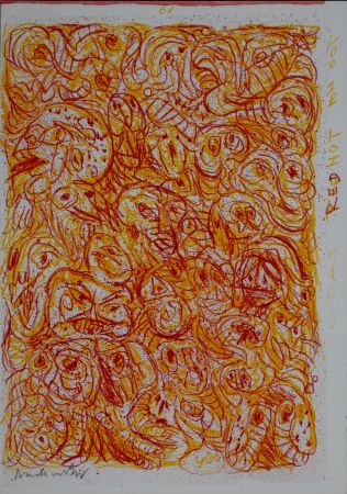 Litografia Alechinsky - Untitled  (Deluxe Hand Signed 1 cent life)