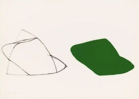 Litografia Shapiro - Untitled (Double Green)