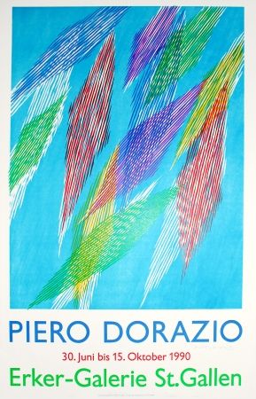 Litografia Dorazio - Untitled (Exhibition poster)