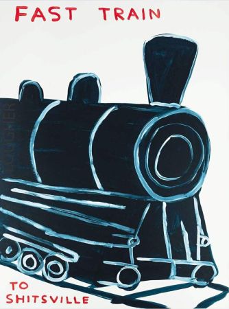 Serigrafia Shrigley - Untitled (Fast Train To Shitsville)
