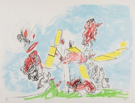 Litografia Matta - Untitled (from Fog Mog Magog)