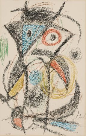 Litografia Miró - Untitled (from Les demeures d'hypnos portfolio)