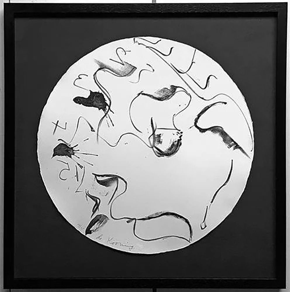 Litografia De Kooning - Untitled from Self Portrait in a Convex Mirror