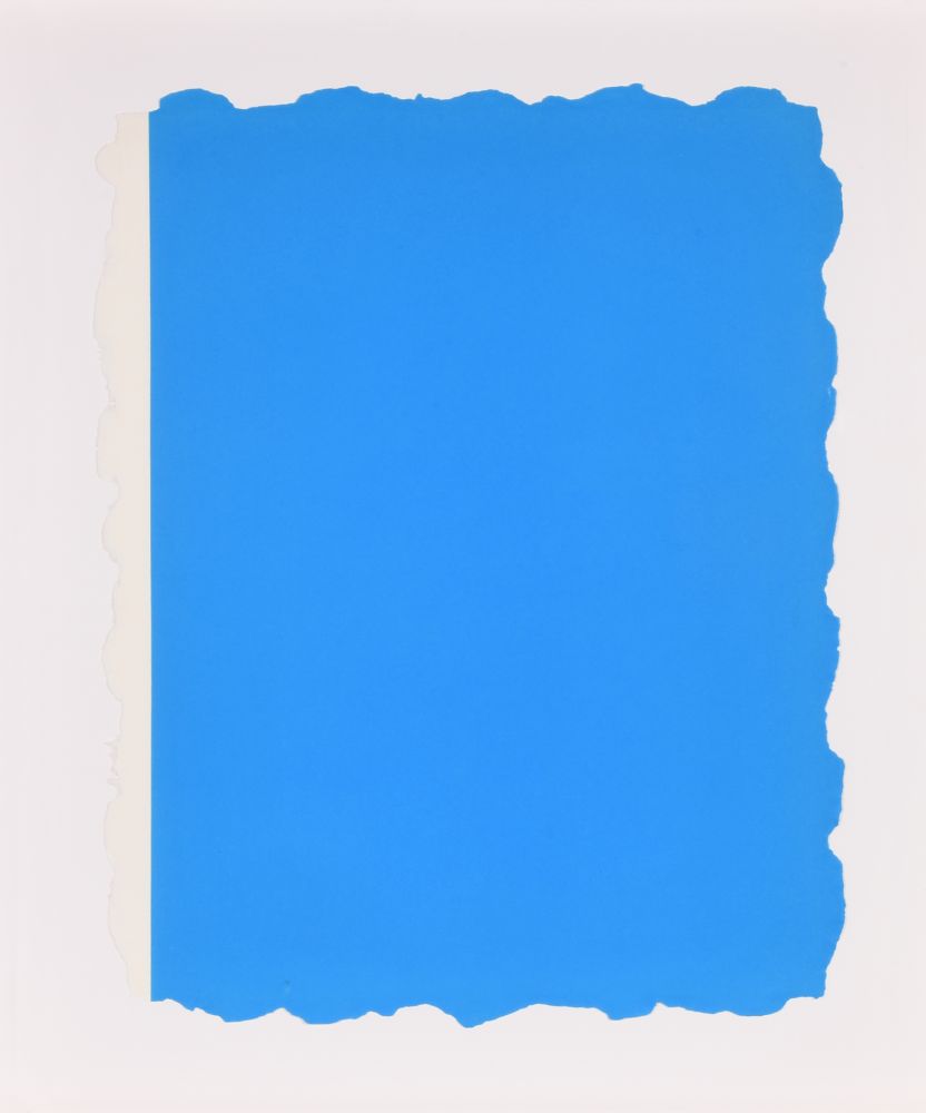 Acquatinta Flavin - Untitled, from Sequences - Blue
