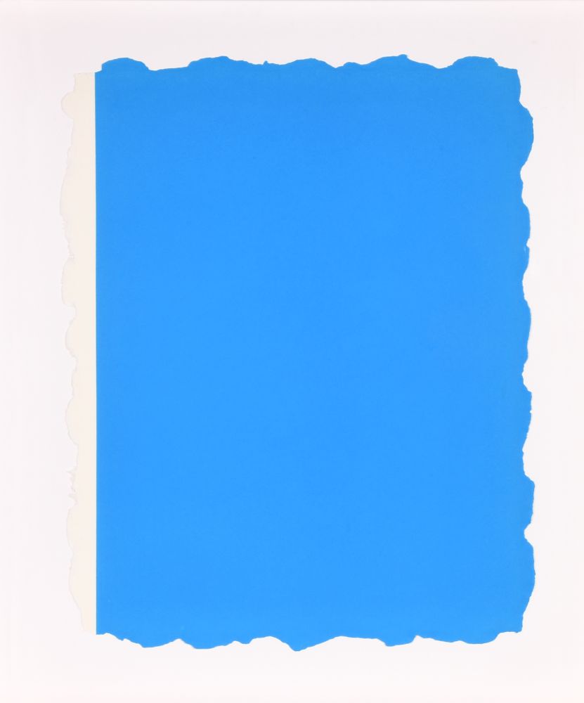 Acquatinta Flavin - Untitled, from Sequences - Blue