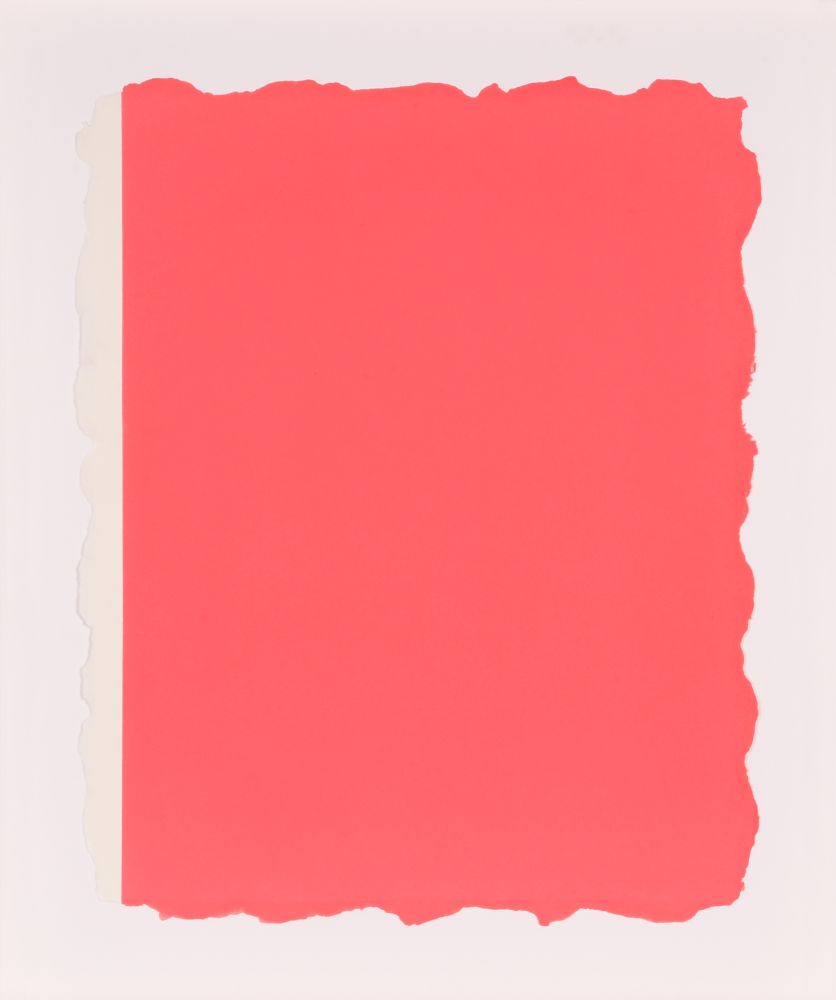 Acquatinta Flavin - Untitled, from Sequences - Pink