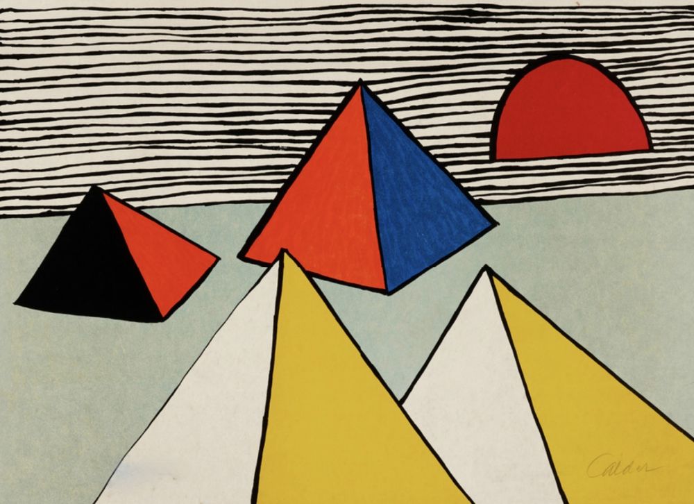 Litografia Calder - Untitled (from the La memoire elementaire)