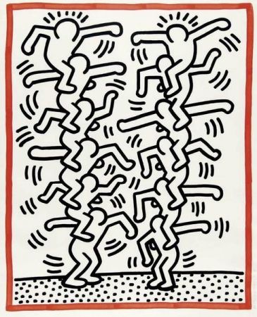 Litografia Haring - Untitled, from 