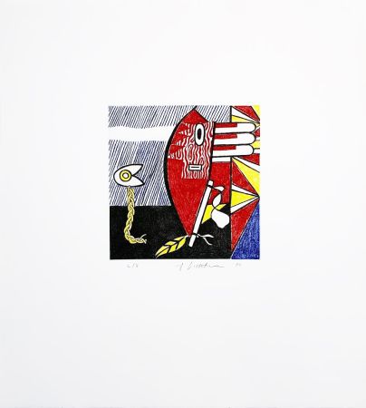 Incisione Lichtenstein - Untitled I