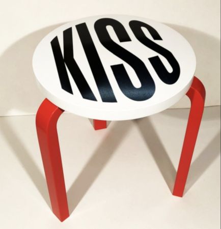 Incisione Su Legno Kruger - Untitled (Kiss)