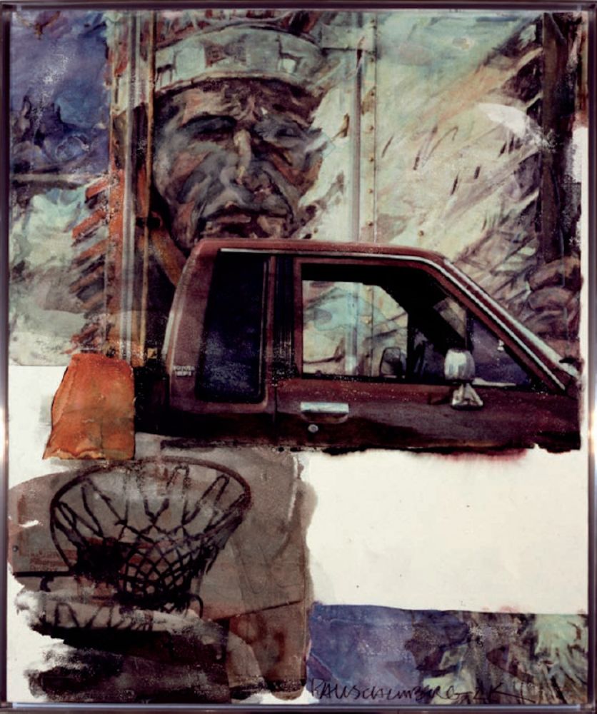 Non Tecnico Rauschenberg - Untitled (Native American with Truck)
