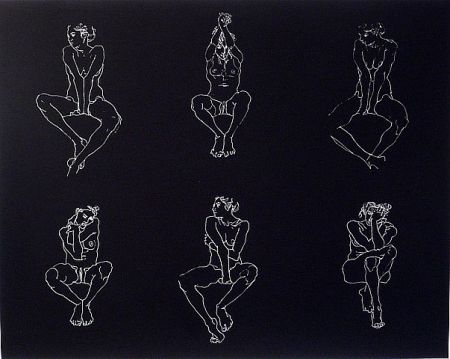 Serigrafia Graham - Untitled, Six Nudes