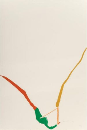 Multiplo Frankenthaler - Untitled (What red lines can do)