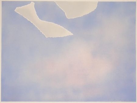 Litografia Goode - Untitled (white paper clouds)
