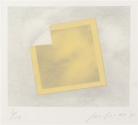 Litografia Goode - Untitled (yellow folded photo)