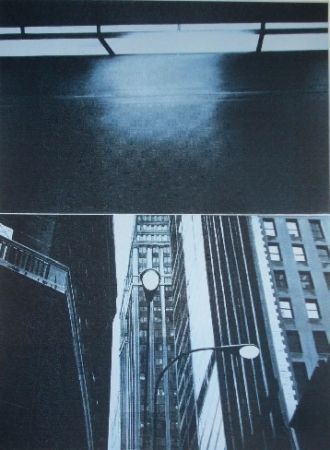 Serigrafia Monory - USA 76 - Skyscrapers