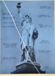 Serigrafia Monory - USA 76 - Statue de la liberté